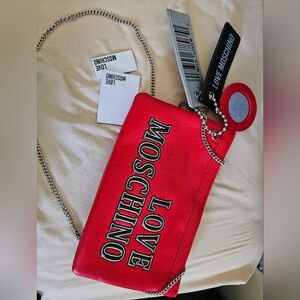 Moschino leather shoulder bag